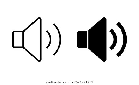 Speaker icon vector. volume sign and symbol. loudspeaker icon. sound symbol