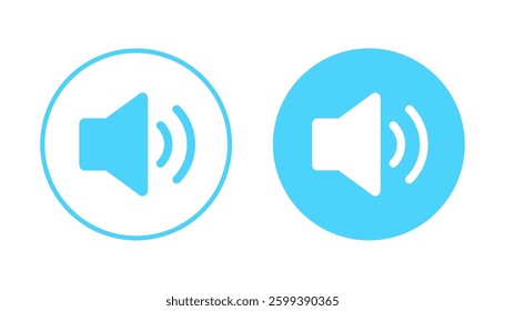 Speaker icon vector. volume sign and symbol. loudspeaker icon. sound symbol