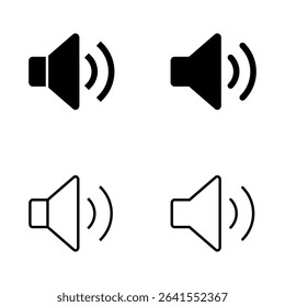 Speaker icon vector. volume sign and symbol. loudspeaker icon. sound symbol