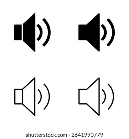 Speaker icon vector. volume sign and symbol. loudspeaker icon. sound symbol
