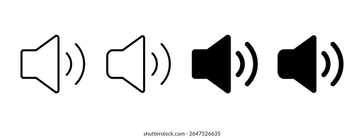 Speaker icon vector. volume sign and symbol. loudspeaker icon. sound symbol