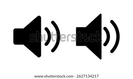 Speaker icon vector. volume sign and symbol. loudspeaker icon. sound symbol