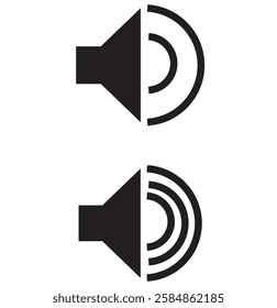 Speaker icon vector. Volume sound symbol illustration