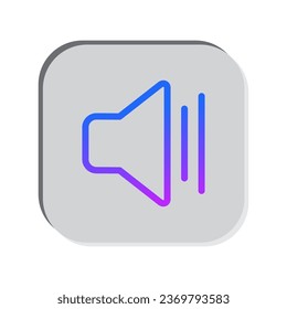 ilustración de símbolo de volumen vector de icono de altavoz