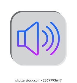 speaker icon vector volume symbol design illustration