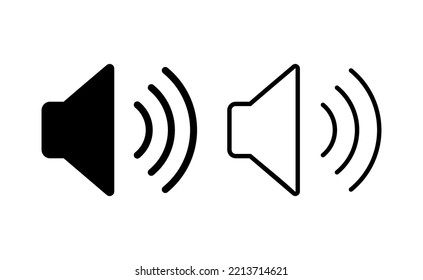 Speaker icon vector for web and mobile app. volume sign and symbol. loudspeaker icon. sound symbol