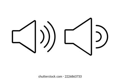 Speaker icon vector for web and mobile app. volume sign and symbol. loudspeaker icon. sound symbol