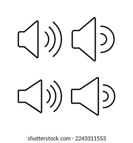 Speaker icon vector for web and mobile app. volume sign and symbol. loudspeaker icon. sound symbol