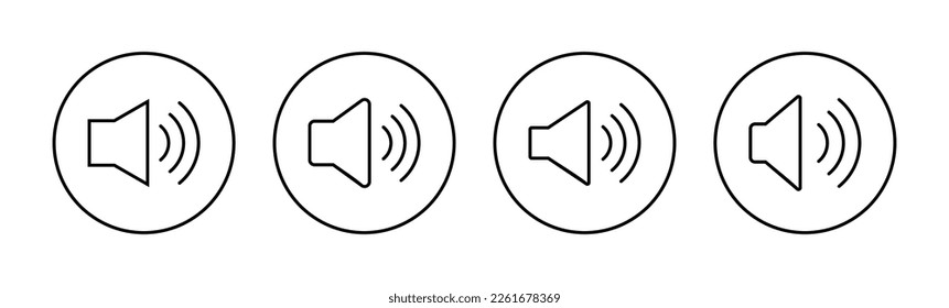 Speaker icon vector for web and mobile app. volume sign and symbol. loudspeaker icon. sound symbol