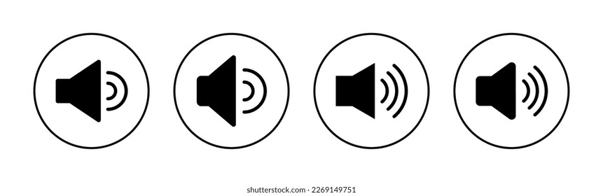 Speaker icon vector for web and mobile app. volume sign and symbol. loudspeaker icon. sound symbol