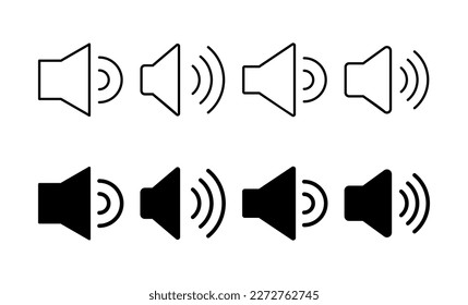 Speaker icon vector for web and mobile app. volume sign and symbol. loudspeaker icon. sound symbol