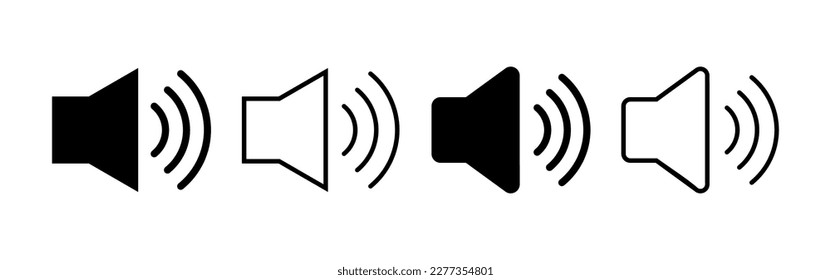 Speaker icon vector for web and mobile app. volume sign and symbol. loudspeaker icon. sound symbol