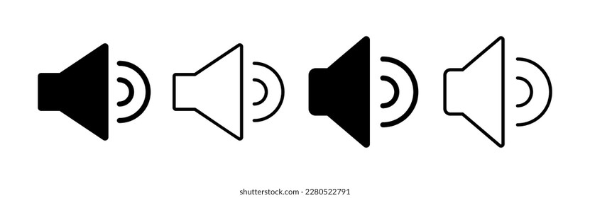 Speaker icon vector for web and mobile app. volume sign and symbol. loudspeaker icon. sound symbol