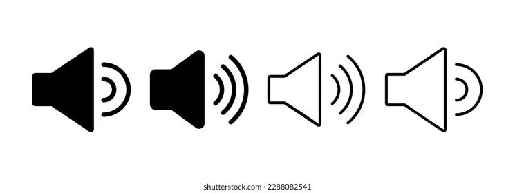 Speaker icon vector for web and mobile app. volume sign and symbol. loudspeaker icon. sound symbol