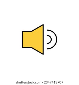 Speaker icon vector for web and mobile app. volume sign and symbol. loudspeaker icon. sound symbol