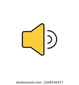 Speaker icon vector for web and mobile app. volume sign and symbol. loudspeaker icon. sound symbol