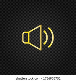 Speaker icon vector.Volume up sign. Sound symbol illustration