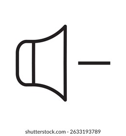 Icono del altavoz. Icono de voz, Ilustración vectorial