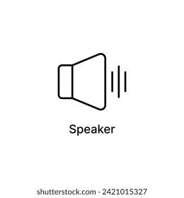 Speaker icon, volume icon, audio icon