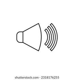 Speaker Icon. Volume, Loud. Voice Symbol.