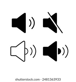 Icono de altavoz. Volumen, Altavoz, Audio, Sonido, Teléfono, Web, música, alarma, App de notificación de silencio 

