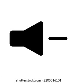 Speaker icon. volume icon. loudspeaker icon. sound symbol vector illustration on white background. EPS 10