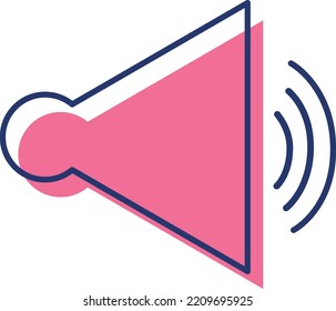 Speaker icon. Volume icon. loudspeaker icon. Sound symbol. Vector illustration in Cartoon flat style