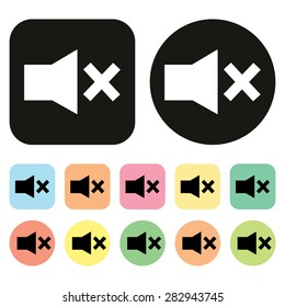 Speaker icon. Volume icon. vector