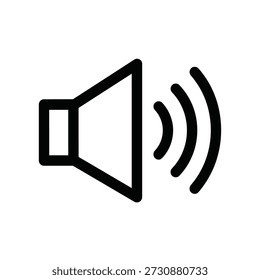 Icono de altavoz, Vector de volumen. señal de altavoz. símbolo de sonido