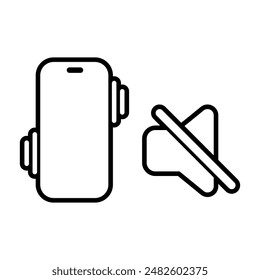 Speaker icon . volume icon . vibrate icon vector. Mute and unmute volume sound flat vector icons for video apps and websites