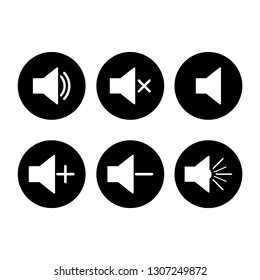 Speaker icon, web icon ,phone icon  - Vector