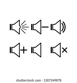 Speaker icon, web icon ,phone icon  - Vector