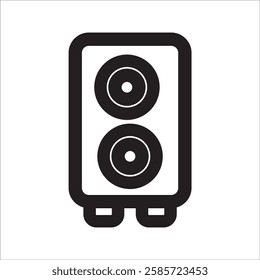 speaker icon with white background