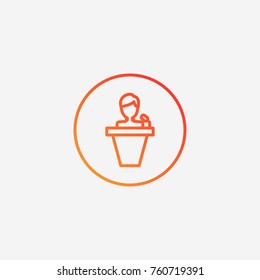 Speaker icon.gradient illustration isolated vector sign symbol
