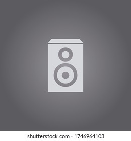 Speaker icon.Loudspeaker vector sign.Audio speaker illustration