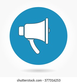 Speaker   -   icons for graphic design and Internet sites. Vector illustration. 