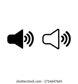Vector de diseño gráfico de iconos de altavoces