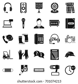 Speaker icons set. Simple set of 25 speaker vector icons for web isolated on white background