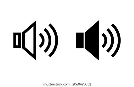 Speaker icons set. volume sign and symbol. loudspeaker icon. sound symbol