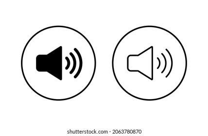 Speaker icons set. volume sign and symbol. loudspeaker icon. sound symbol