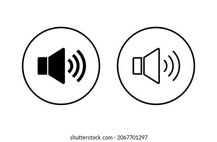 Speaker icons set. volume sign and symbol. loudspeaker icon. sound symbol