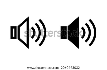 Speaker icons set. volume sign and symbol. loudspeaker icon. sound symbol