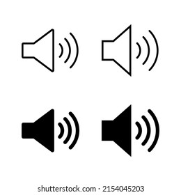 Speaker icons vector. volume sign and symbol. loudspeaker icon. sound symbol