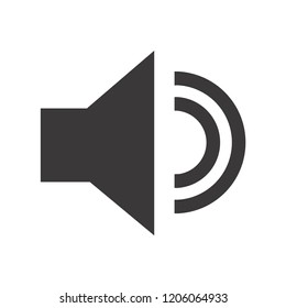 speaker icon,sound vector,volume up sign isolated on white background,voice symbol