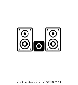 Speaker illustration, speaker icon