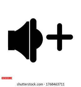 
speaker. illustration of speaker or volume in flat style.