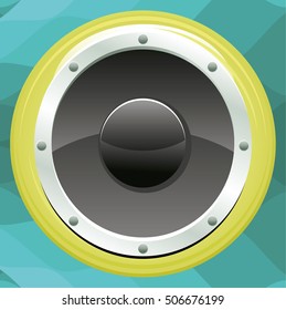 Speaker isolated on white background.