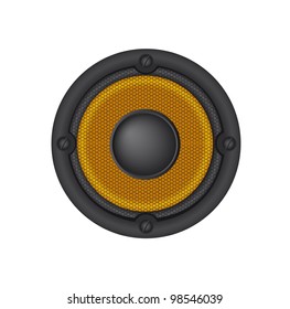speaker isolated over white background. vector illustration