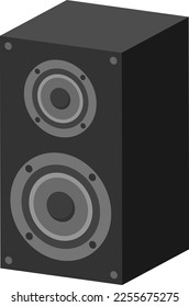 A speaker isolated vector illustration.