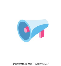 Speaker isometric icon/ Creative illustration idea.